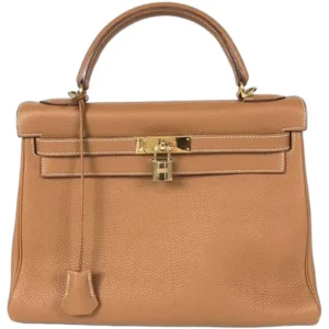 エルメス ケリー32 ハンドバッグ レザー □I刻印 ゴールド金具