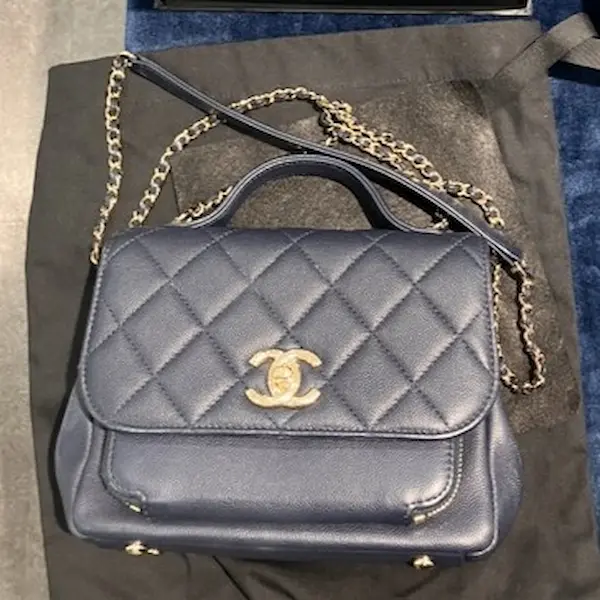シャネル　キャビアスキン　ビジネスアフィニティ　2WAY バッグ