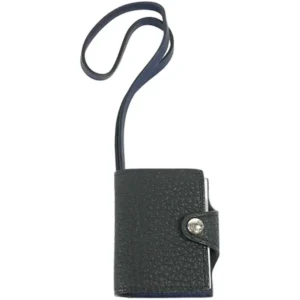 エルメス ユリスナノヴェルソ チャーム レザー シルバー金具