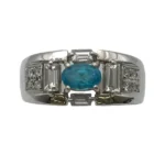 パライバトルマリン リング 0.41 ct