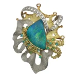 ボルダーオパール ブローチ 19.1ct