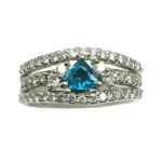 パライバトルマリン リング 0.28 ct