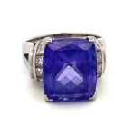 タンザナイト リング 13.01 ct
