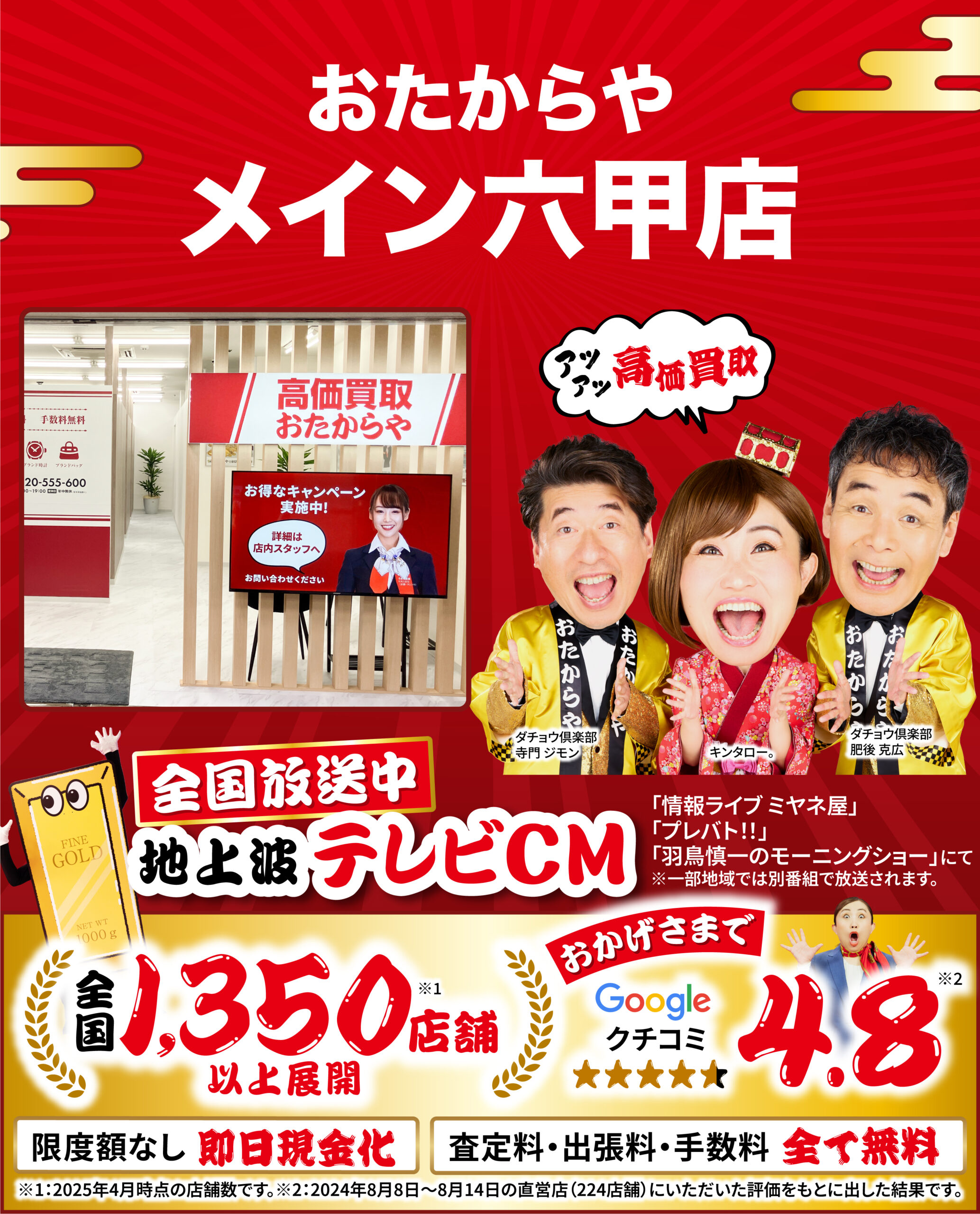 ダイヤモンド・宝石高価買取！googleクチコミ4.8、世界1,200店舗以上！