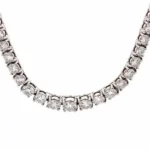 Pt･Pm850 ダイヤモンド ネックレス 10 ct