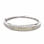 K18WG ダイヤモンド ブレスレット 0.85 ct