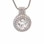 Pt･Pm950 ダイヤモンド ネックレス 1.15 ct