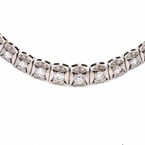 Pt･Pm900 ダイヤモンド ネックレス 3.22 ct
