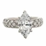 Pt･Pm900 ダイヤモンド リング 2.081 ct