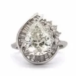 Pt･Pm900 ダイヤモンド リング 3.014 ct