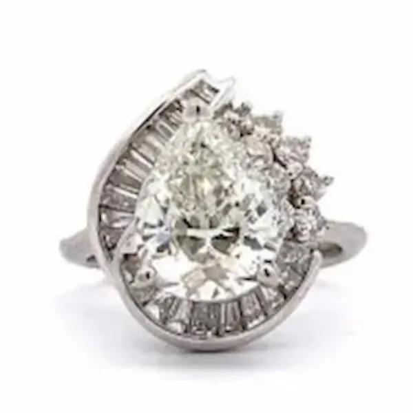 Pt･Pm900 ダイヤモンド リング 3.014 ct