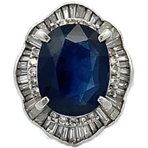 Pt･Pm900 サファイア ダイヤモンド 7.55ct 1.61ct