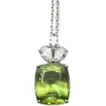 スフェーン ダイヤ ネックレス 5.6ct