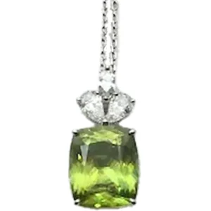 スフェーン ダイヤ ネックレス 5.6ct