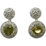スフェーン ダイヤ ピアス 1.7ct