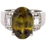 スフェーン ダイヤ リング 5.1ct