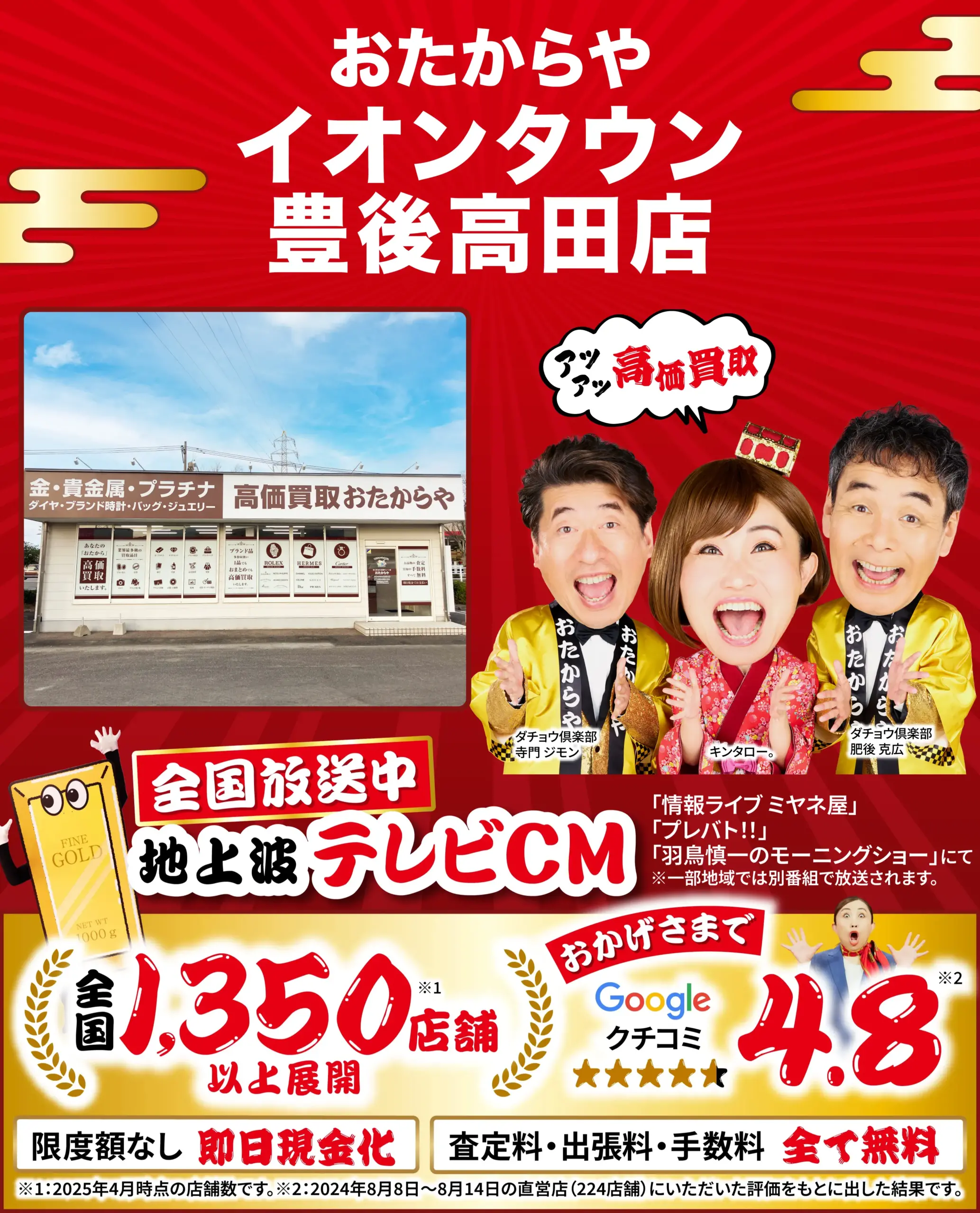ダイヤモンド・宝石高価買取！googleクチコミ4.8、世界1,200店舗以上！