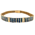 18K サファイア ダイヤ ブレスレット 5.53ct