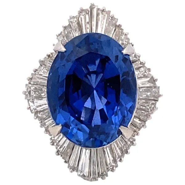 サファイア ダイヤ リング 11.78ct