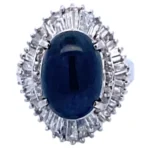 Pt･Pm900 スターサファイア ダイヤ 9.97ct