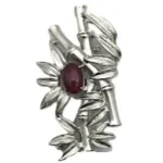 Pt900 スタールビー ブローチ 3.94ct