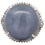 Pt･Pm900 スターサファイア ダイヤ リング 101.81ct