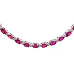 K18WG ルビー ダイヤ ネックレス/ペンダントトップ 20.0ct
