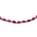 K18WG ルビー ダイヤ ネックレス/ペンダントトップ 13.01ct