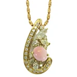 K18 コンクパール ダイヤモンド ネックレス 2.13ct 1.01ct