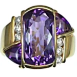 K18 アメジスト ダイヤ リング 5.23ct 11.2g