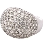 Pt900/K18 ダイヤモンド リング 8.12ct