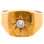 K18 ダイヤモンド リング 0.2ct