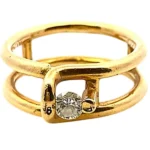 K18 ダイヤモンド リング 0.2ct