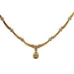 K18 ダイヤモンド ネックレス 0.7ct
