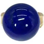 K18 ラピスラズリ ダイヤ リング 0.2ct