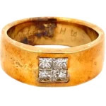 K18 ダイヤモンド リング 0.9ct