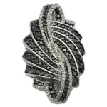 K18WG ブラックダイヤ ペンダントトップ 3.0ct