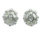 Pt850/Pt900 ダイヤ ピアス 4.4ct