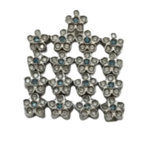 K18WG ブルーダイヤ ダイヤ ペンダントトップ 1.02ct