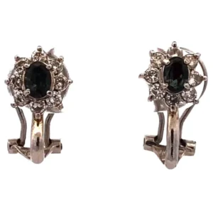 Pt･Pm900 アレキサンドライト・ダイヤモンド イヤリング 0.23・0.28ct