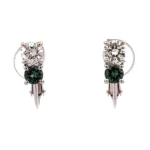 K14WG アレキサンドライト・ダイヤモンド イヤリング 0.335・0.328ct