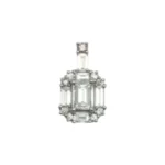 Pt･Pm900 ダイヤ・ピンクダイヤモンド ペンダントトップ 0.5 ct 0.68・0.04 ct