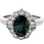 Pt･Pm900 ブラジル産アレキサンドライト・ダイヤモンド リング 1.894ct