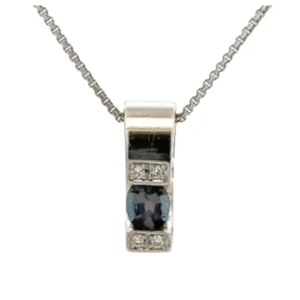 Pt850Pt900 アレキサンドライト・ダイヤ 0.43・0.16ct
