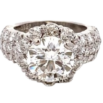 Pt･Pm900 ダイヤモンド リング 3.225 ct 2.42 ct