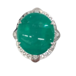 Pt･Pm900 コロンビア産エメラルド・ダイヤモンド ネックレス/ペンダントトップ 55.82ct 1.04ct