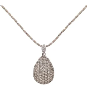 K18WG ダイヤモンド ネックレス/ペンダントトップ 5.35ct