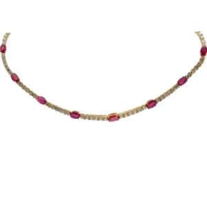 K18 ルビー・ダイヤ ネックレスペンダントトップ 13.39・D9.17 ct