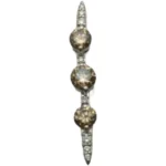 K18WG ブラウンダイヤモンド・ダイヤモンド ネックレス/ペンダントトップ 2 ct