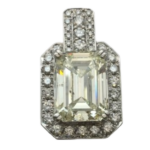 Pt900 ダイヤモンド ペンダントトップ 10.101ct 1.24ct